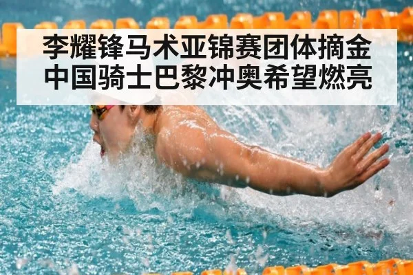 李耀锋马术亚锦赛团体摘金 中国骑士巴黎冲奥希望燃亮